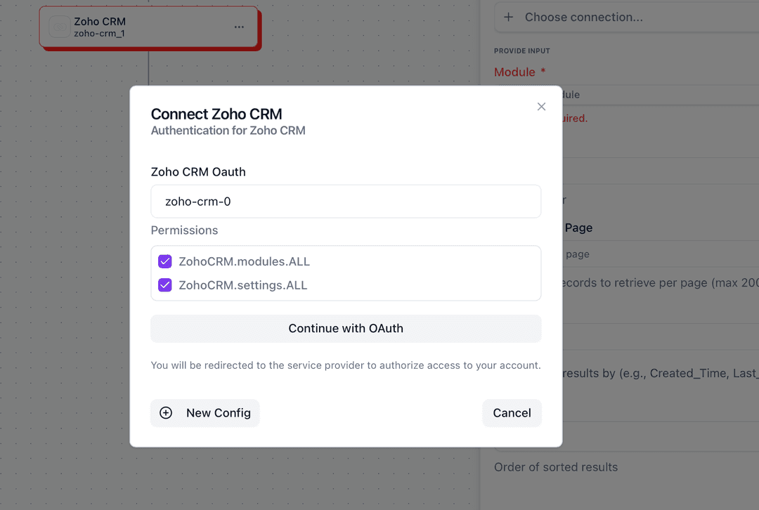 Configure Connection