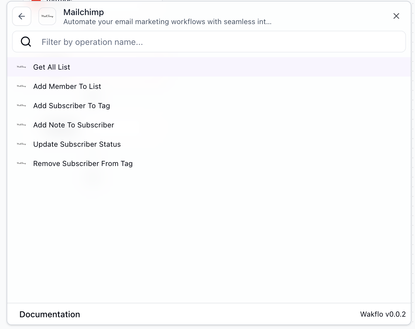 Select Get All Lists action