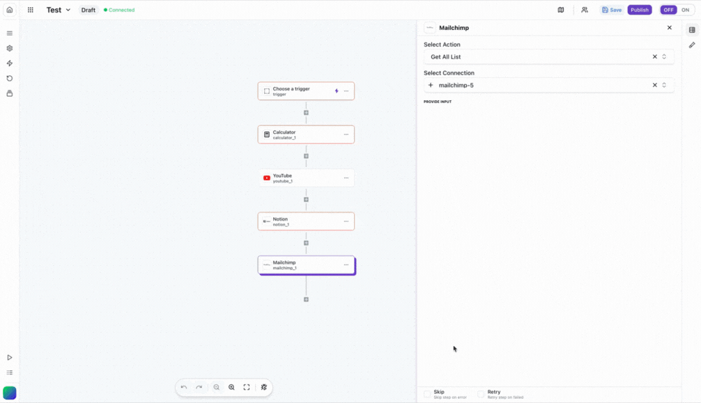 Wakflo-connect-mailchimp