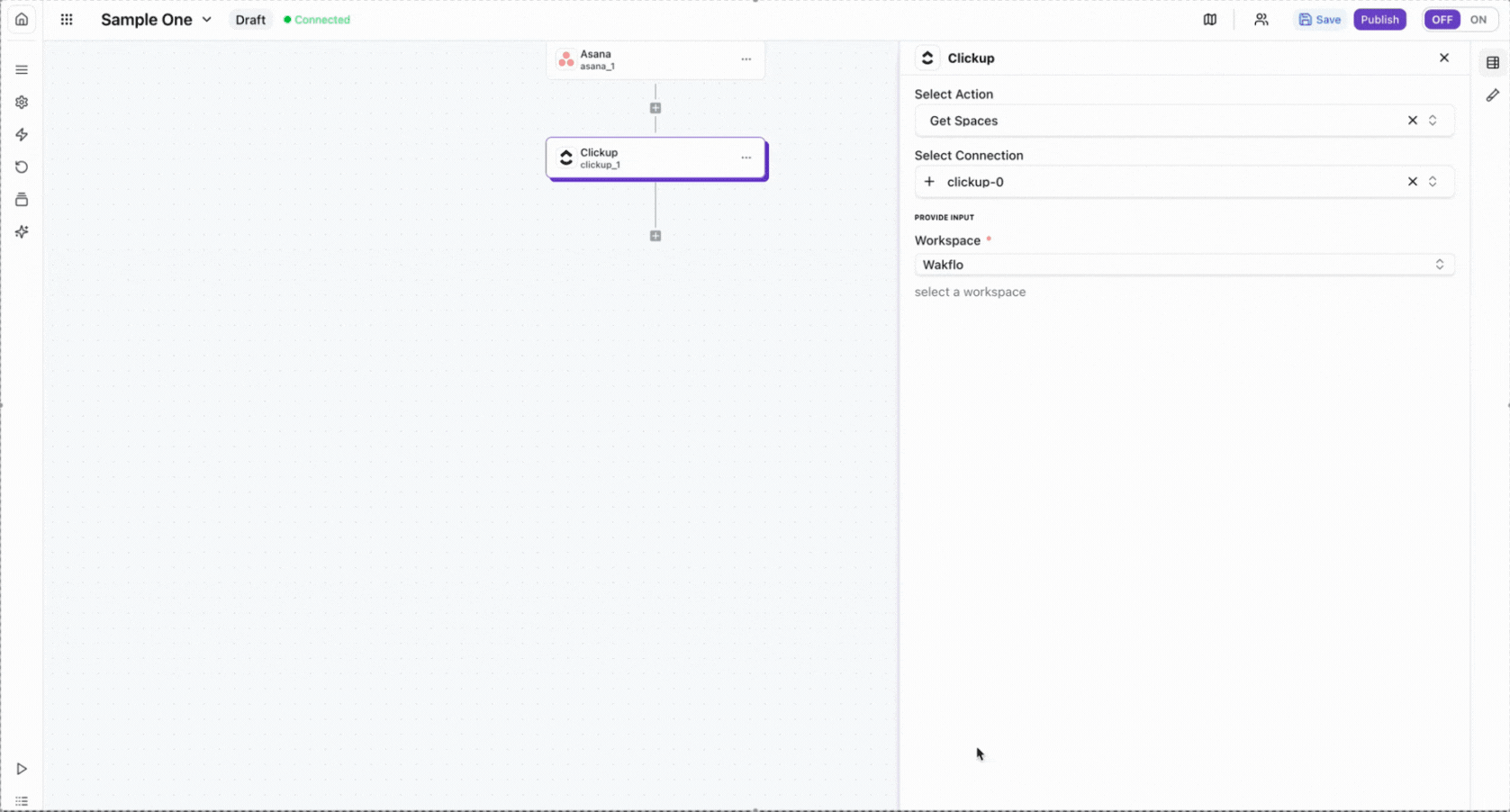 Wakflo-connect-clickup